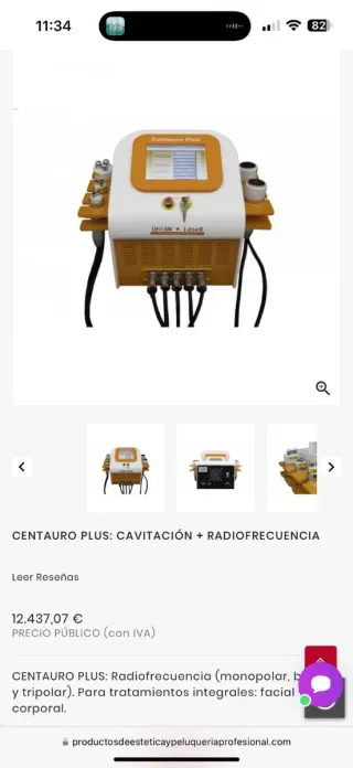 Centauro Plus Radiofrecuencia y Cavitación