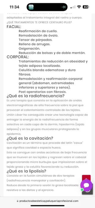 Centauro Plus Radiofrecuencia y Cavitación