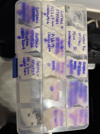 Tornillería competición slot planos estrella allen