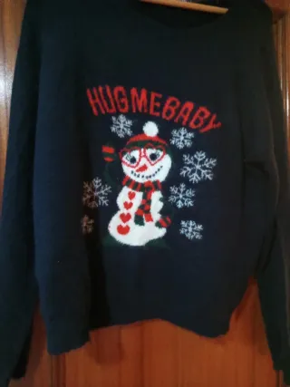 Jersey Navideño Muñeco Nieve Hug Me Baby