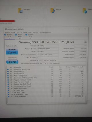 Disco Duro SSD Samsung 250GB EVO