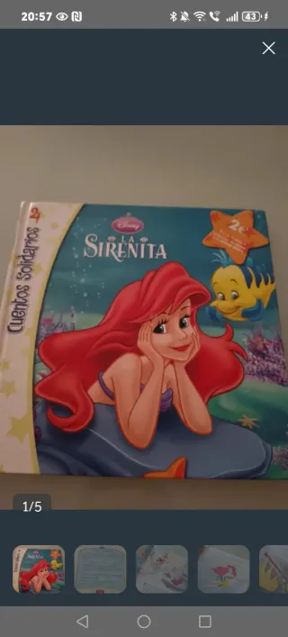 Lote 2 cuentos Disney