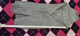 Maglione misto lana con scollo a scialle