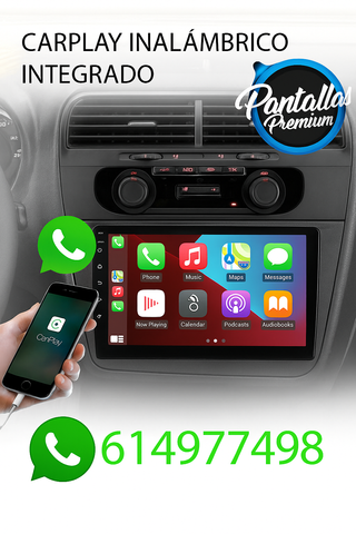 Radio Pantalla CARPLAY GPS USB para Seat Altea