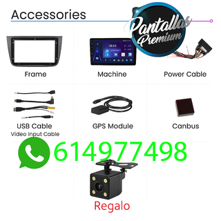 Radio Pantalla CARPLAY GPS USB para Seat Altea