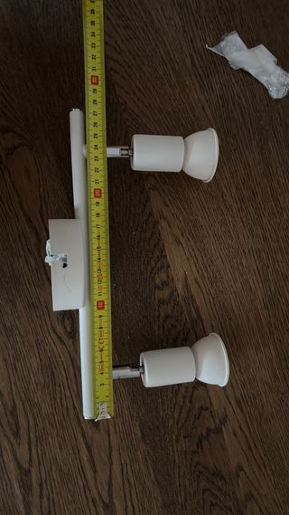 2 Focos de pared Blanco Metal