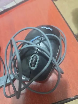 Ratones de ordenador USB (Rojo y Negro)
