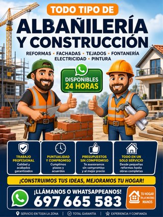 Servicios de albañilería y construcción