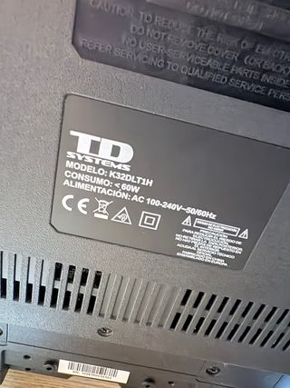Televisión de 32’ TD Systems.