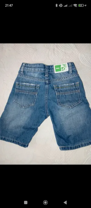 Pantaloncini bambina jeans strappati Taglia 3 anni