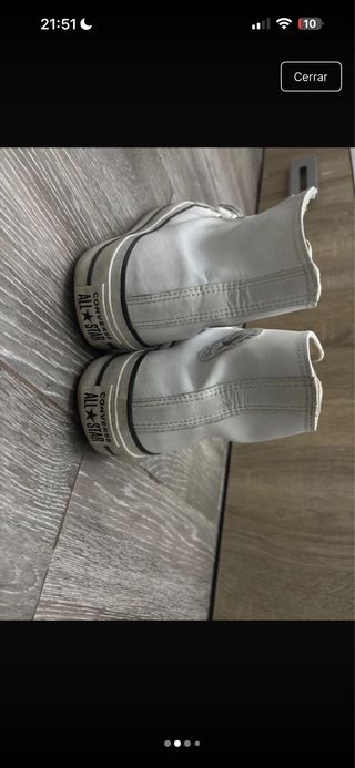 Converse Botas Blancas Cuero