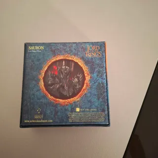 Moneda Plata 999 El Señor de los Anillos Sauron