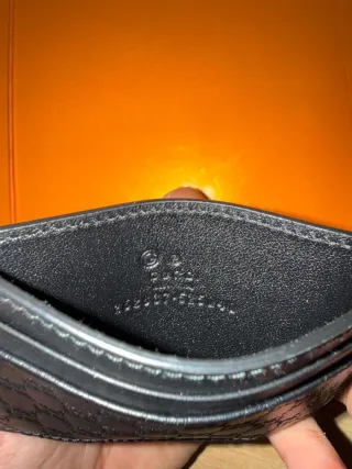 Portacarte Gucci Pelle Nera GG