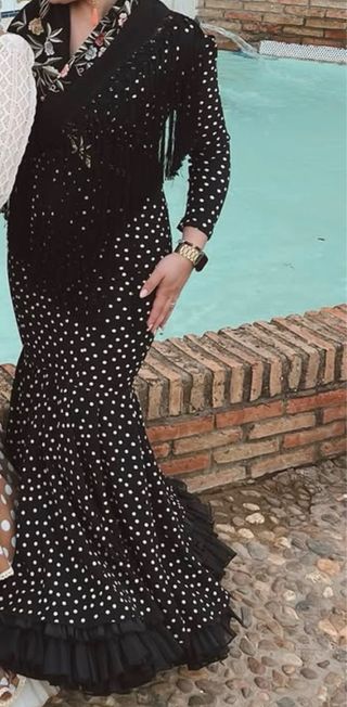 Traje de flamenca lunares