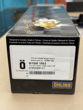 Amortiguador Öhlins TTX Air 210x55