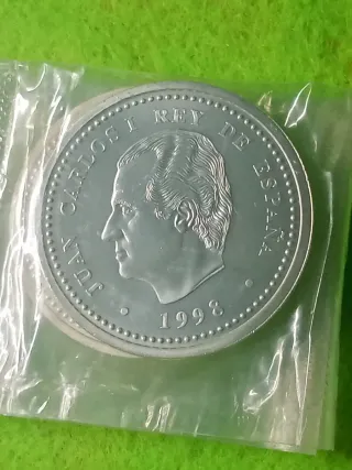 Plata Moneda 2000 PTAS 1598-1998 felipe II..