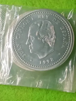 Plata Moneda 2000 PTAS 1598-1998 felipe II..