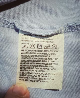 Camiseta oversize azul