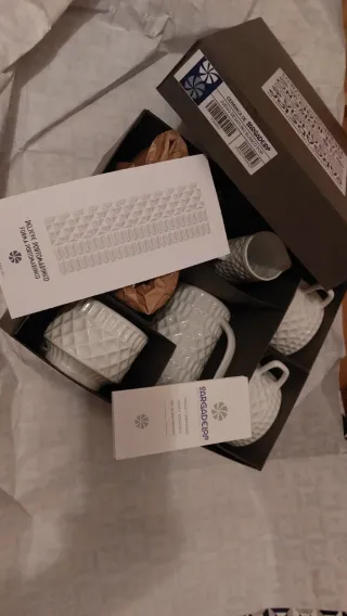 Juego Desayuno Sargadelos Porcelana Blanca