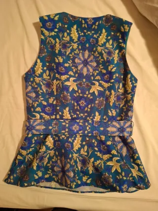 Top Adolfo Dominguez Floral Talla L