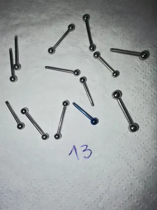 Lote Piercing Acero y Titanio