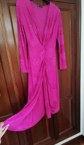 Vestido ZARA fucsia