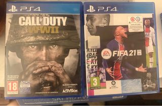 Call of Duty WWII y FIFA 21 PS4