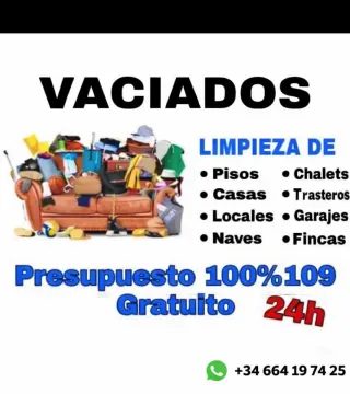 Limpieza de chalets parcelas naves casas oficinas