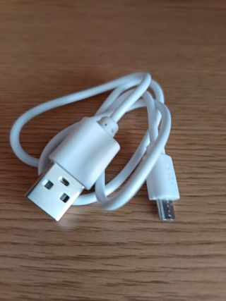 Cable Cargador USB a Micro USB Blanco