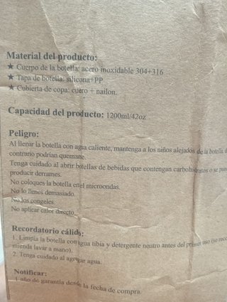 Garrafa Térmica Ryaco 1.2L Aço Inox 316