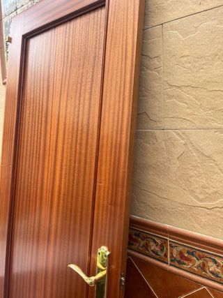 Puertas de madera con cristal