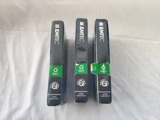 3 Cintas VHS EMTEC EQ 300 5 Horas nuevas