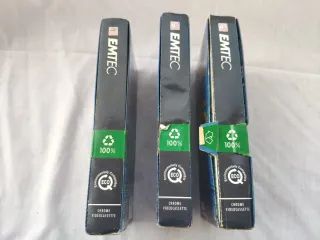 3 Cintas VHS EMTEC EQ 300 5 Horas nuevas