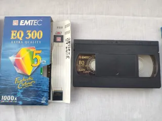 3 Cintas VHS EMTEC EQ 300 5 Horas nuevas