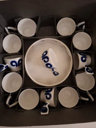 Juego Queimada Sargadelos 12 Tazas Sin Usar