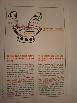 Juego Queimada Sargadelos 12 Tazas Sin Usar