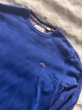 Pullover Lacoste Blu Taglia S