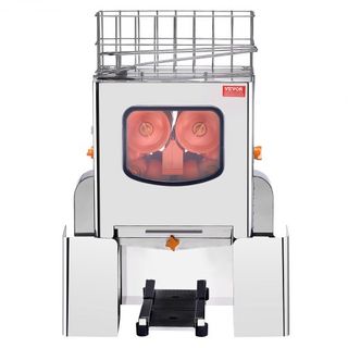 Máquina Exprimidora de Naranjas Comercial, Extractor de Jugo Automático de 120W, Exprimidor de Naranjas de Acero Inoxidable 20 Naranjas/Minuto, con Caja de Filtro Extraíble, Tapa de Acero Inoxidab...