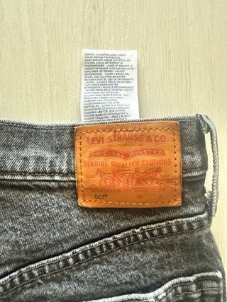 Levi's Shorts Negros Desgastados