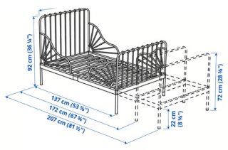 Cama infantil extensible
