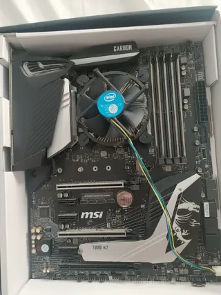 Placa Base MSI Z390 + Intel i3 9100F + Disipador