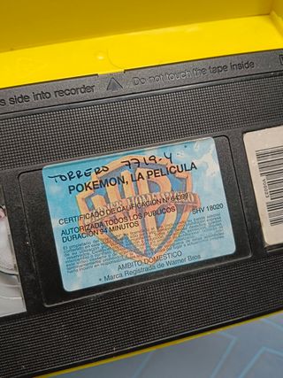 Película en VHS Pokémon la película