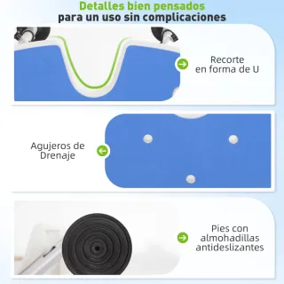 Silla de ducha ajustable