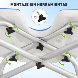 Silla de ducha ajustable