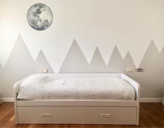 Cama nido blanca de 90x190 con colchones