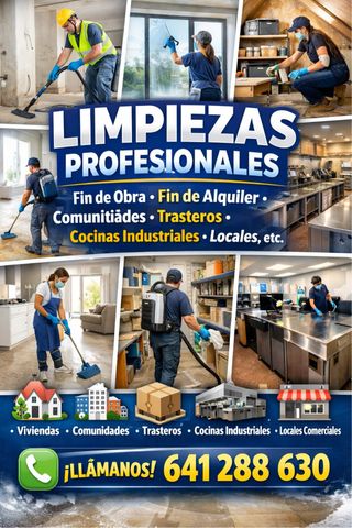 Limpieza fin de obra, comunidades, locales y mas.