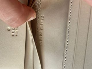 Portafoglio Gucci Donna Grigio Oro