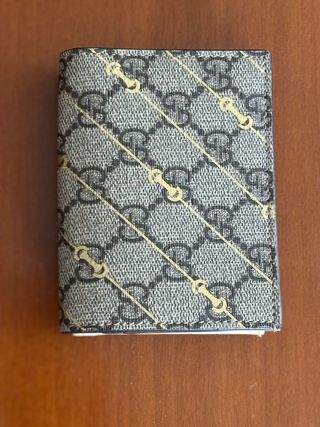 Portafoglio Gucci Donna Grigio Oro