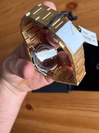 Reloj Lotus Dorado Esfera Azul