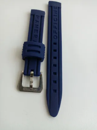Cinturino in gomma Panerai blu